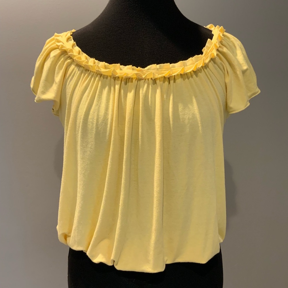 Sophie Max Yellow Butter Soft Knit Top XS